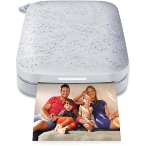 Fotodrucker HP Sprocket 2x3, weiß und silber, bis 5 x 7,6 cm