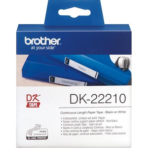 Produktbild für Brother-Etiketten Brother DK-22210, weiß