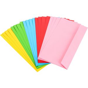 Plstod 12er Set Briefumschläge Bunt - Retro Design Mit Schleifenband Für Einladungen & Geschenke