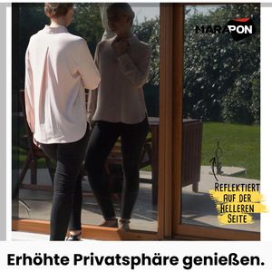 Produktbild für Fensterfolie Marapon M9020MB schwarz, selbsthaftend