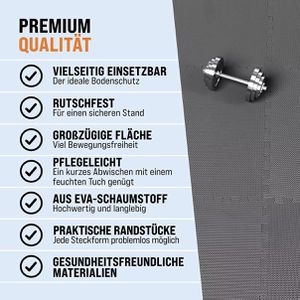 Produktbild für Bodenschutzmatte Monzana Puzzlematte, grau