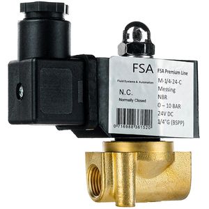Produktbild für Magnetventil FSA Premium M-1/4-24-C, 1/4 Zoll