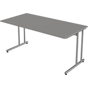 Schreibtisch Kerkmann start up 4345, graphit / silber