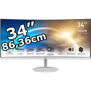 Monitor MSI PRO MP341CQWDE, 34 Zoll
