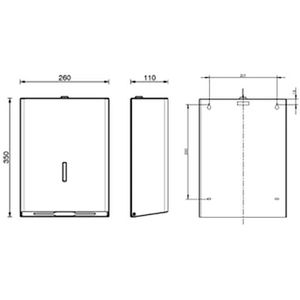 Produktbild für Handtuchspender CWS ObjectLine 750, 706502