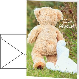 Produktbild für Abschiedskarte Perleberg 7410035-2, Teddybär