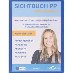 Produktbild für Sichtbuch Pagna 21011-07 Office, aus PP, A4