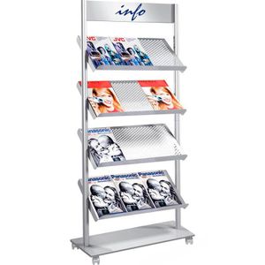 Produktbild für Prospekthalter Kerkmann 6331, Rico, alusilber