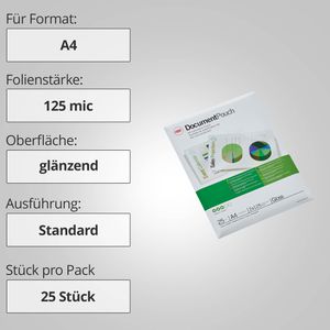 Produktbild für Laminierfolien GBC 3740482, DIN A4
