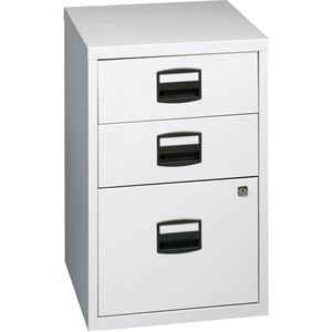 Produktbild für Standcontainer Bisley-Home PFA3, lichtgrau