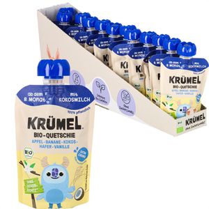 Fruchtpüree Heimatgut Krümel Quetschie, 84,5% Frucht, BIO