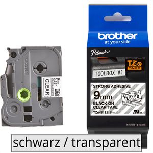 Schriftband Brother TZe-S121, 9mm