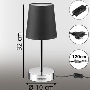 Produktbild für Tischlampe Monzana Lumiere, mit E14-Fassung