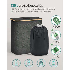 Produktbild für Pfandflaschen-Sammelbehälter Songmics 135 Liter