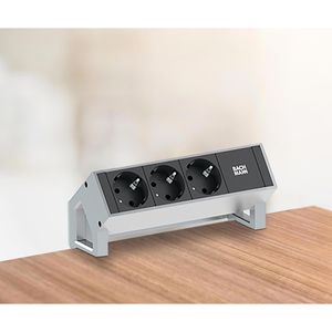 Produktbild für Tischsteckdose Bachmann Desk 2, in silber