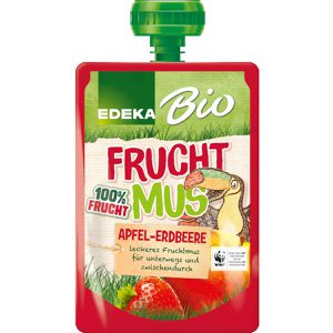 Produktbild für Fruchtpüree Edeka Fruchtmus Quetschie, 100% Frucht, BIO