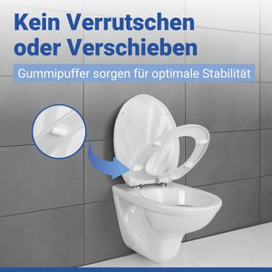 Produktbild für WC-Sitz Wenko Muschel 18442100, oval, aus Duroplast
