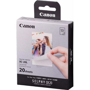 Produktbild für Fotopapier Canon XC-20L, für Selphy Square QX20, 5,4 x 8,5 cm