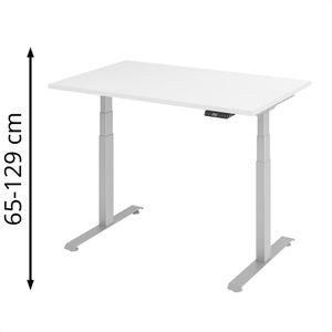Produktbild für Schreibtisch Böttcher-AG Base Lite, weiß / silber