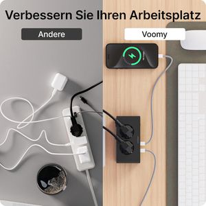 Produktbild für Steckdosenleiste Voomy Power S20 65W, mit 2m Kabel