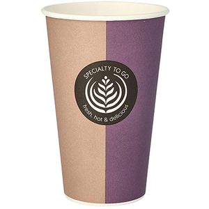 Trinkbecher Papstar 14773 To Go, farbig