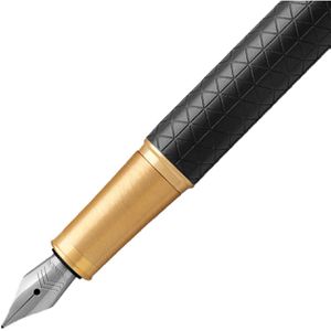 Produktbild für Füller Parker IM Premium Black/Gold G.C., Feder F