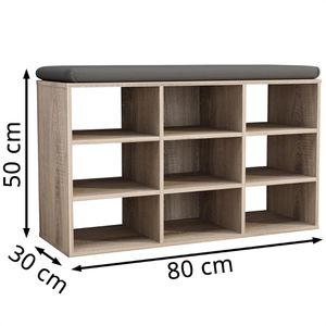 Produktbild für Schuhregal VCM Hinsol XS, aus Holz