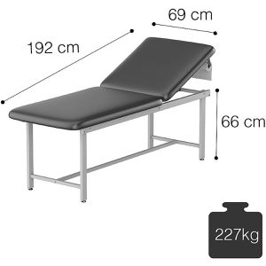 Produktbild für Behandlungsliege Teqler T146553, aus Metall, anthrazit
