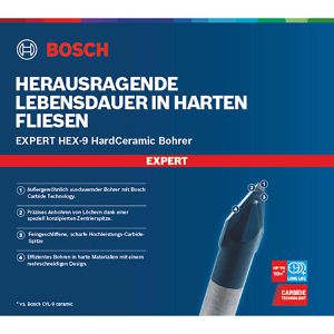 Produktbild für Bohrer Bosch Expert HEX-9 HardCeramic Dachziegel