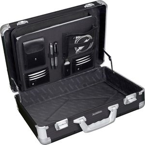 Produktbild für Aktenkoffer Alumaxx 45164 Venture, schwarz, mit Laptopfach
