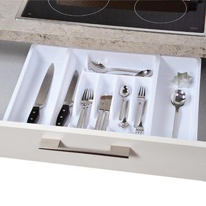 Produktbild für Besteckkasten Kesper 30086, weiß, aus Kunststoff
