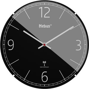 Produktbild für Wanduhr Mebus 12985, Kunststoff, analog, Funkuhr
