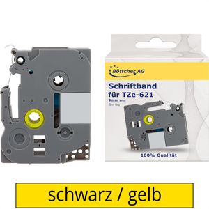 Schriftband Böttcher-AG für Brother TZe-621, 9mm