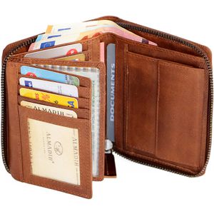 Produktbild für Portemonnaie Almadih P2H-RV, cognac, aus Echt Leder