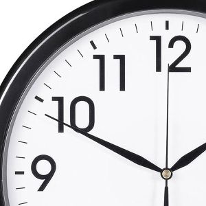 Produktbild für Wanduhr Eurotime 53962 Kunststoff, beleuchtet, analog, Funkuhr