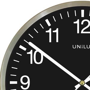 Produktbild für Wanduhr Unilux Wetty, Metall, analog, Quarzuhr