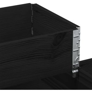Produktbild für Palettenaufsatz vidaXL 4010314, schwarz, Holz