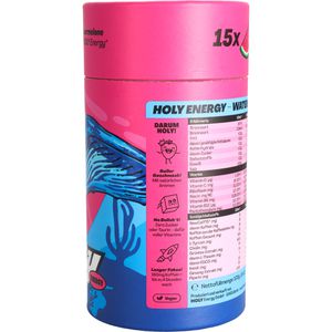 Produktbild für Getränkepulver Holy Energy Watermelon Whale, Wassermelone