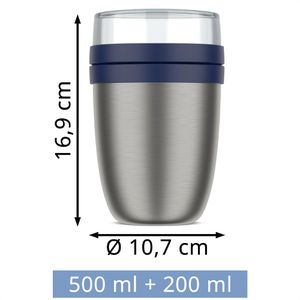 Produktbild für Thermobehälter Mepal Thermo-Lunchpot Ellipse, Edelstahl
