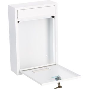 Produktbild für Briefkasten BASI BK 100M, weiß, aus Stahl