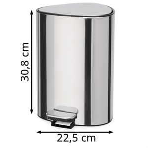 Produktbild für Mülleimer JosephJoseph EasyStore, silber