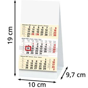 Produktbild für Tischkalender Brunnen 1070211007, gelb, Aufstellkalender
