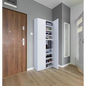 Produktbild für Schuhschrank VCM Lona XXL, weiß
