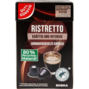 Kaffeekapseln Gut&Günstig Ristretto