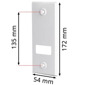 Produktbild für Rollladengurt-Abdeckung Bauheld Lochabstand 135 mm