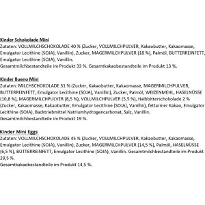 Produktbild für Minischokolade Kinder Oster-Minis Mix