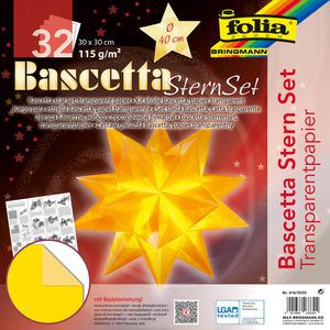Faltblätter Folia 814/3030 Bascetta Stern Set