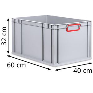 Produktbild für Eurobox Allit ProfiPlus EuroBox 632, grau, 62 Liter