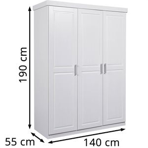 Produktbild für Kleiderschrank Inter-Link Magnus, weiß