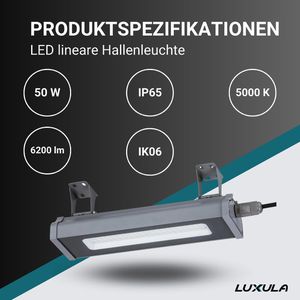 Produktbild für LED-Hallenstrahler Luxula LX-LHB-50-5000, 6.200 Lumen